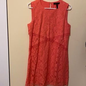 BCBG pink lace dress